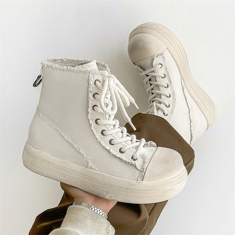 Journey Of Inspiration Wear Resistant Height Increasing Cushioning High Top Canvas Shoes Men's-10