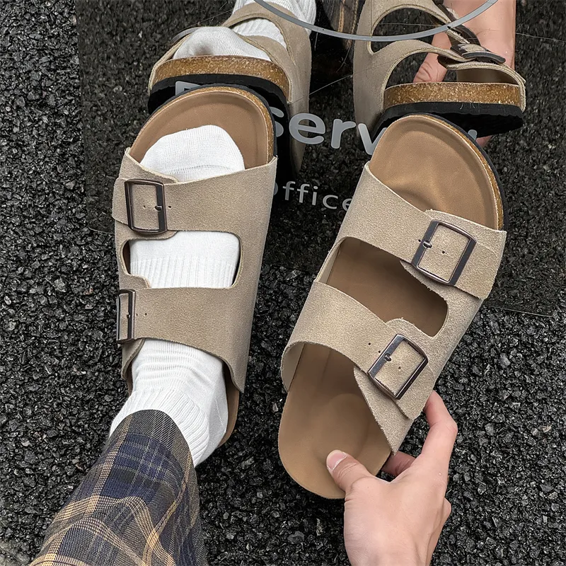 Journey Of Inspiration Cork Sole Abrasion Resistant Slide Slippers Men's-5