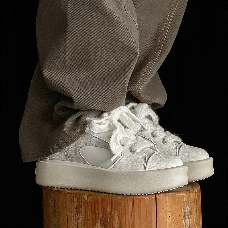 Journey Of Inspiration Slip Resistant, Abrasion Resistant, Breathable Low Top Skateboard Shoes Men's White-2