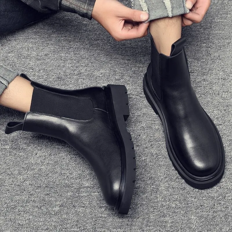 Journey Of Inspiration Short Chelsea Boots Men's Black-2