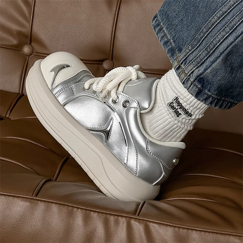 Journey Of Inspiration Abrasion Resistant Breathable Low Top Skateboard Shoes Men's Silver-7