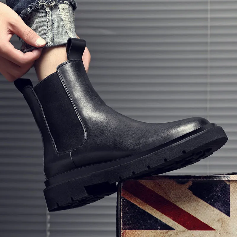 Journey Of Inspiration Short Chelsea Boots Men's Black-3