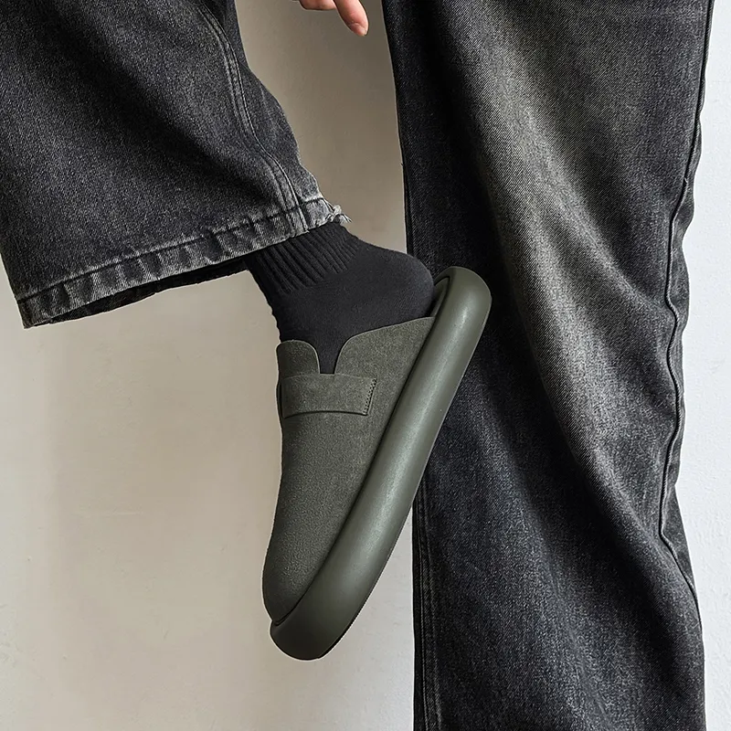 Journey Of Inspiration Abrasion Resistant Slip Resistant Closed Toe Slippers Unisex Green-3