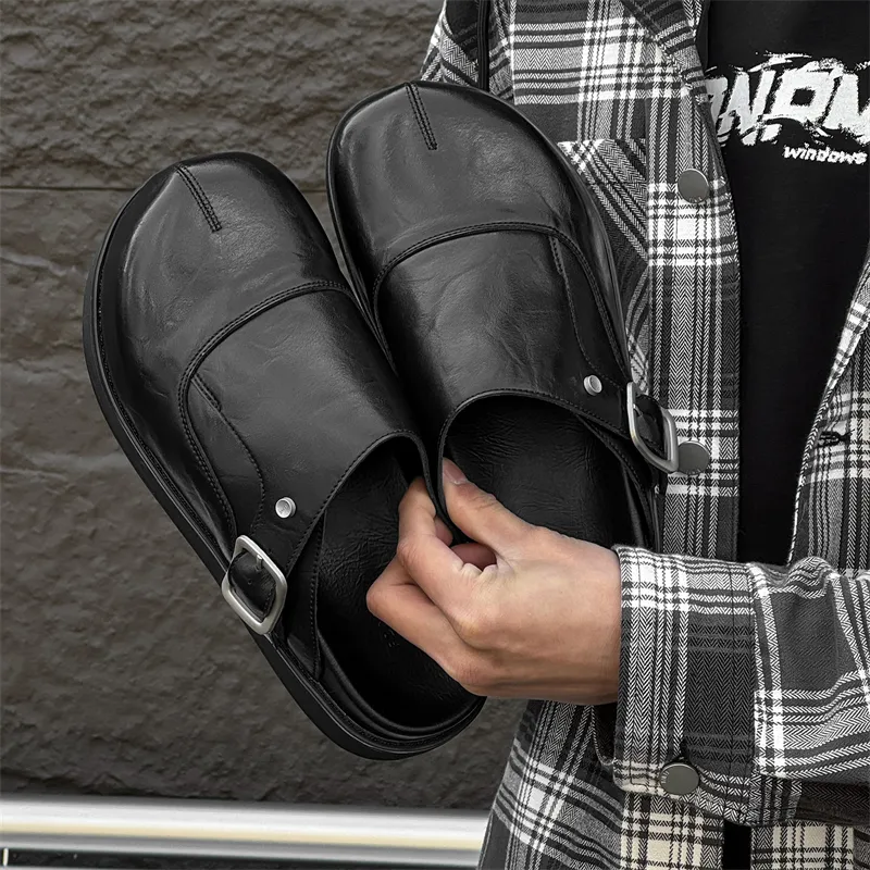 Journey Of Inspiration Abrasion Resistant Slip Resistant Closed Toe Slippers Men's Black-2