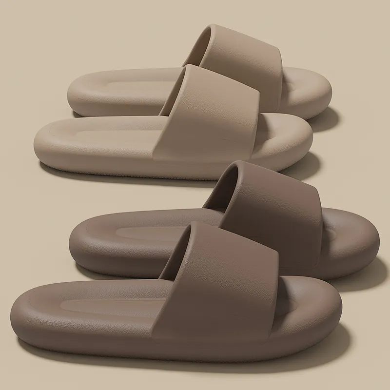 Ganshu Platform Slip Resistant Home Slippers With Squashy And Bouncy Feeling For Women's-12