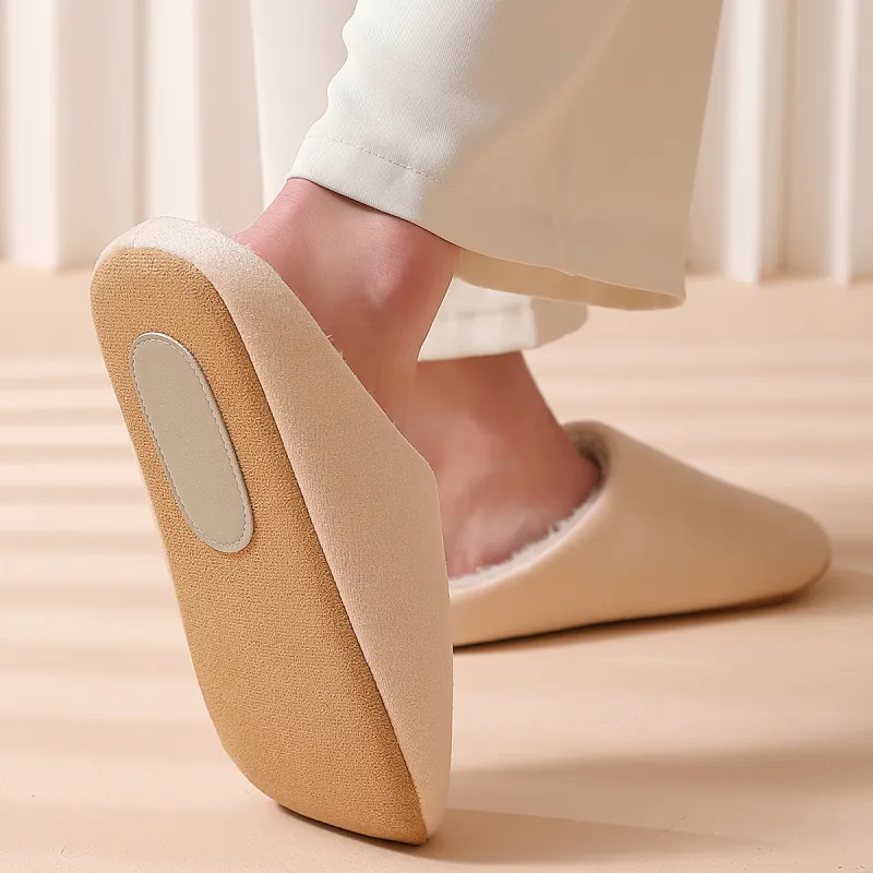 Ganshu Minimalist Style Cotton Slippers-3