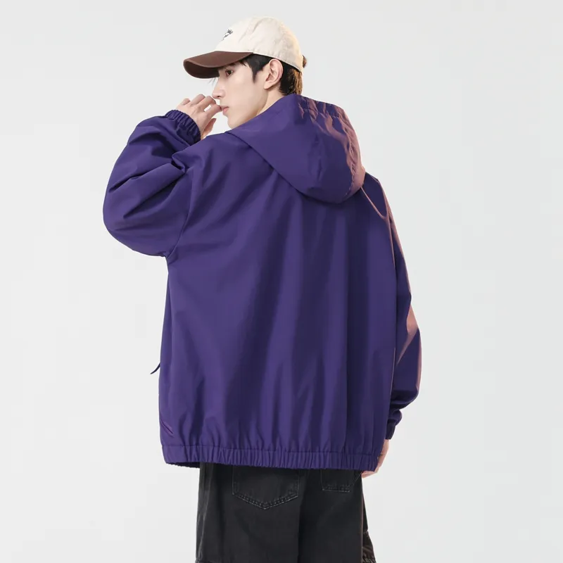 JEEP SPIRIT Outdoor Hiking Wind And Water Repellent Windbreaker Jacket Unisex-19