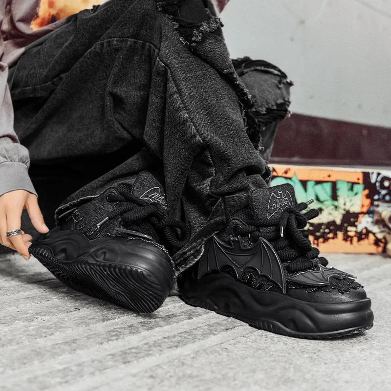 K 61 Cushioning, Wear Resistant Low Top Skateboard Shoes Unisex Black-4