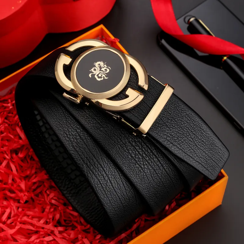 Jaylen Oos Top Grain Cow Leather Leather Belts Men's Width  3.5cm-5