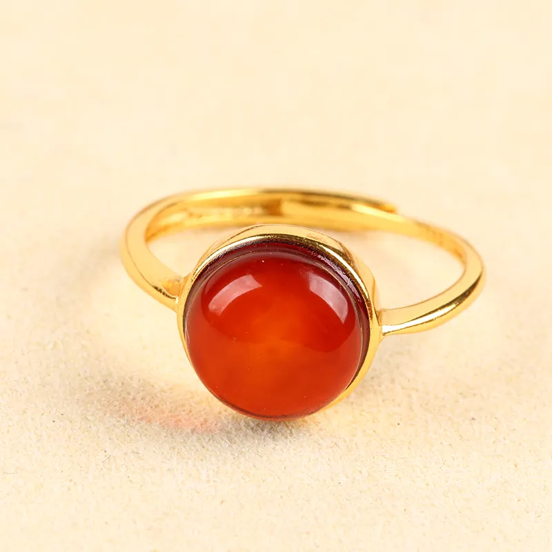 Ou Said Jewelry Amber Rings Unisex-3