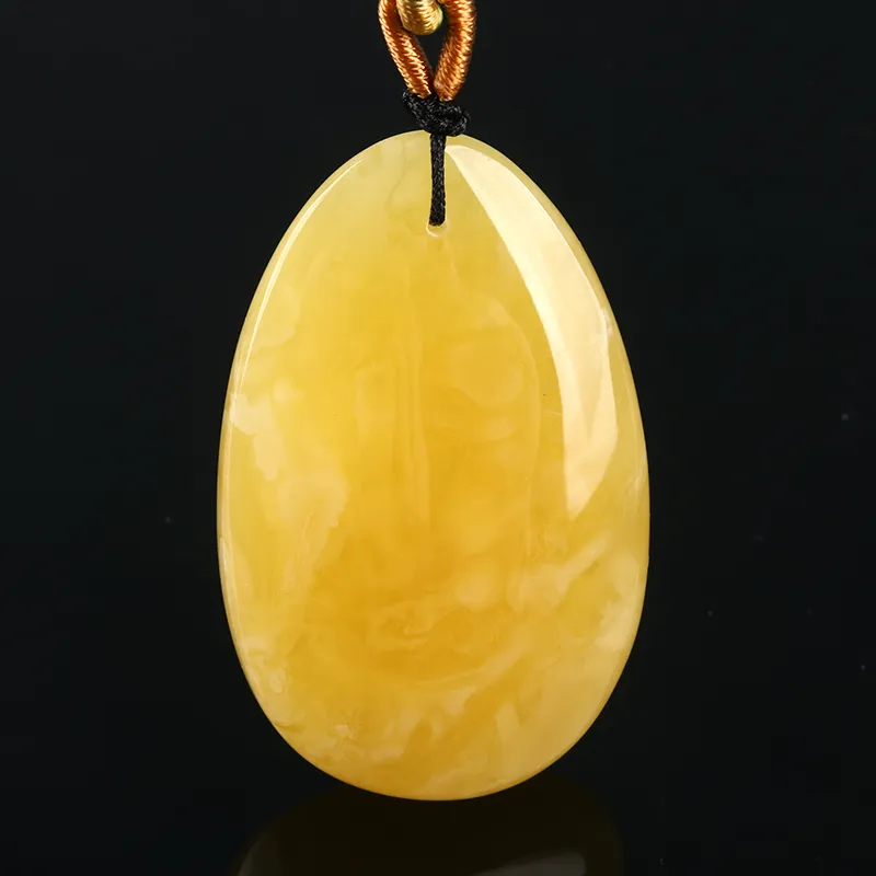 Ou Said Jewelry Amber Beeswax Necklaces Unisex-1