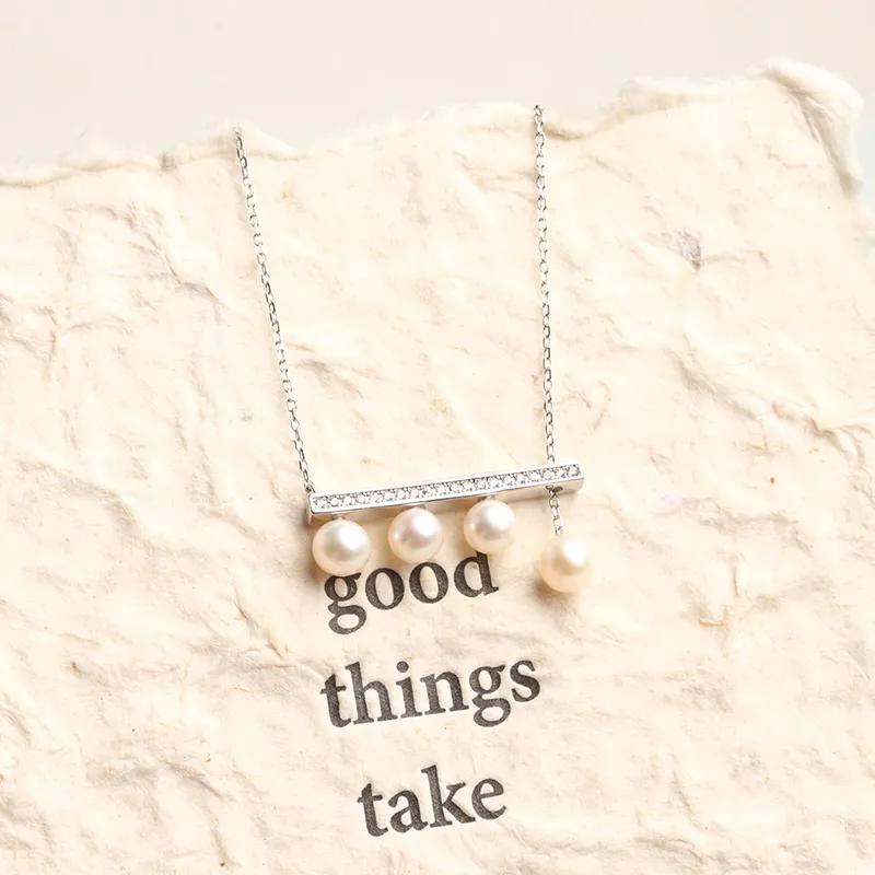 Oushuo Jewelry Freshwater Pearl Necklaces Women's-7