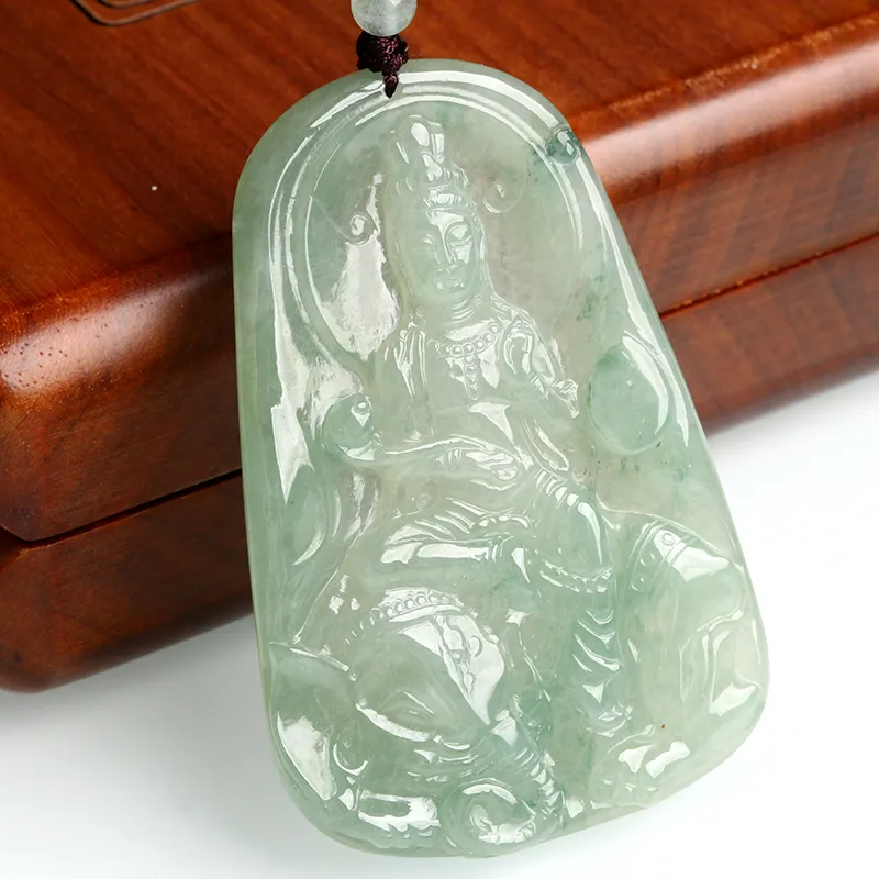 Oushuo Jewelry Ice Glutinous Jadeite Necklaces Unisex-2