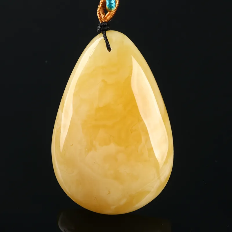 Ou Said Jewelry Amber Beeswax Necklaces Unisex-2