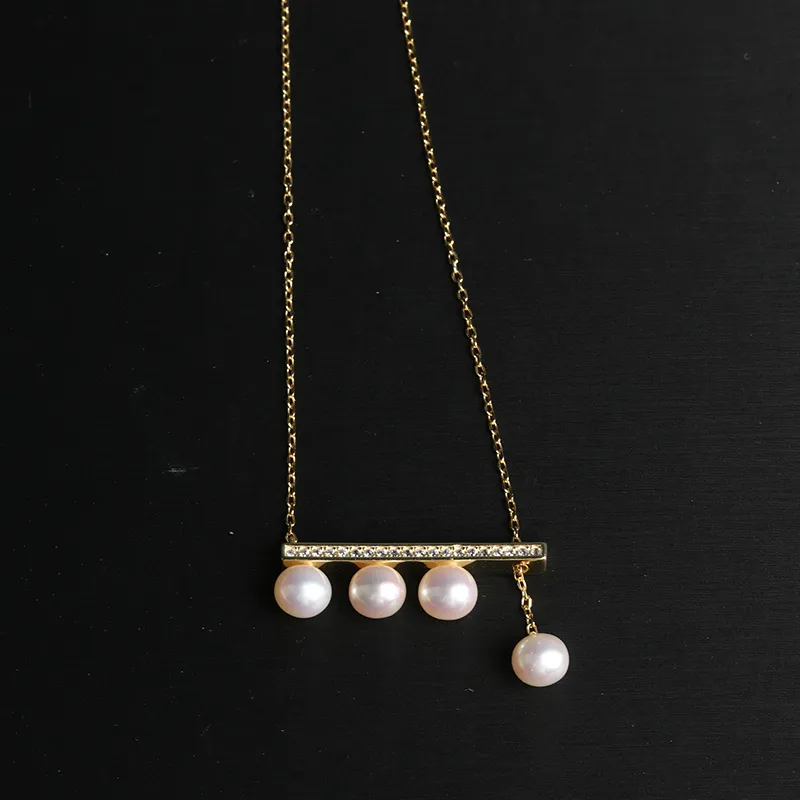 Oushuo Jewelry Freshwater Pearl Necklaces Women's-1