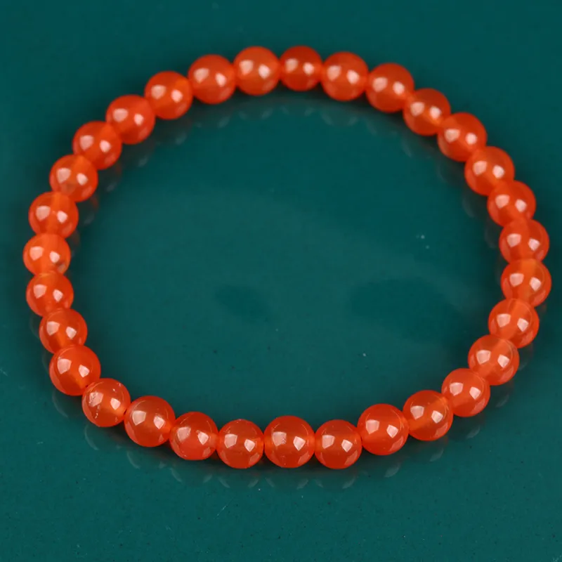Oushuo Jewelry South Red Agate Bracelets Unisex-1