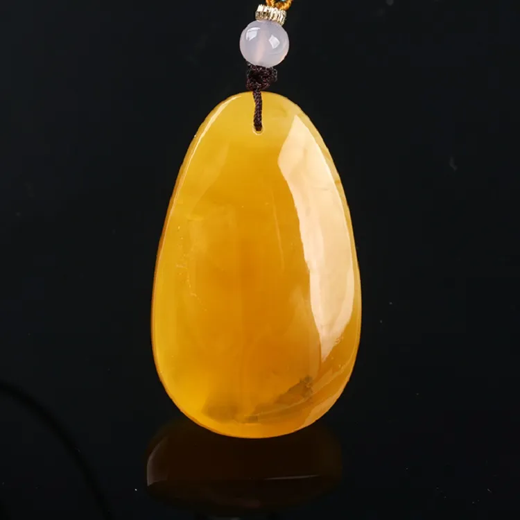 Ou Said Jewelry Amber Beeswax Necklaces Unisex-3