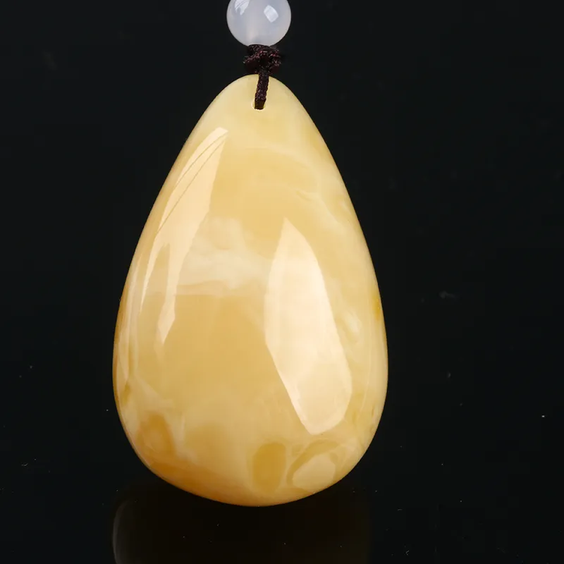 Ou Said Jewelry Amber Beeswax Necklaces Unisex-1