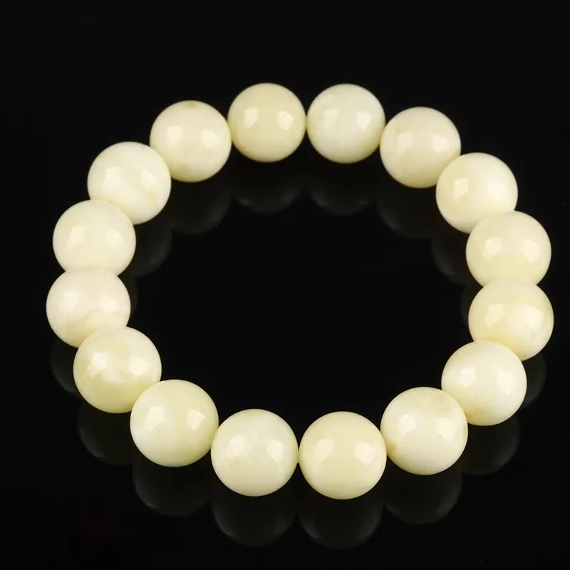 Oushuo Jewelry Amber Beeswax Bracelets Unisex-2