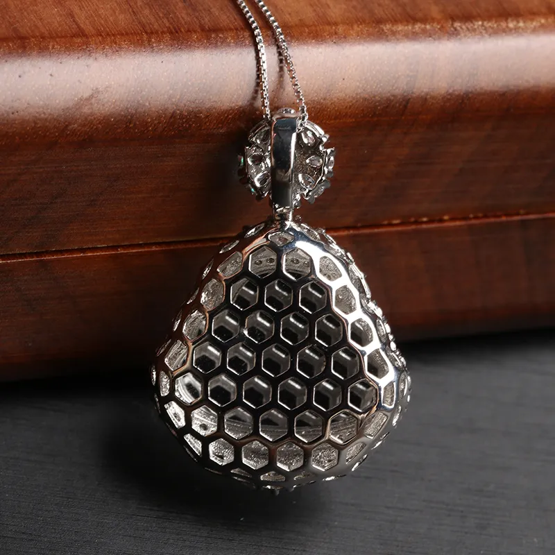 Oushuo Jewelry Ice Glutinous Jadeite Necklaces Women's-4