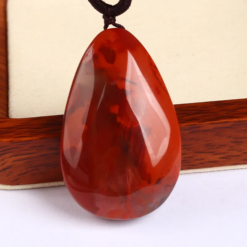 Oushuo Jewelry South Red Agate Fine Jade Necklaces Unisex-1