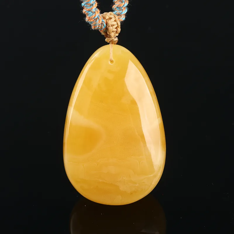 Ou Said Jewelry Amber Beeswax Necklaces Unisex-4