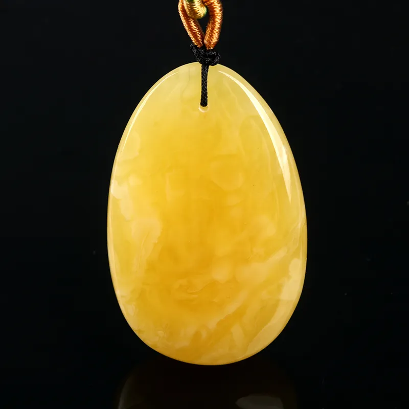 Ou Said Jewelry Amber Beeswax Necklaces Unisex-2