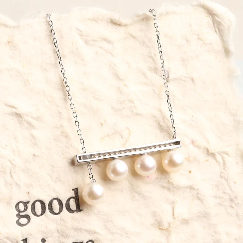 Oushuo Jewelry Freshwater Pearl Necklaces Women's-8