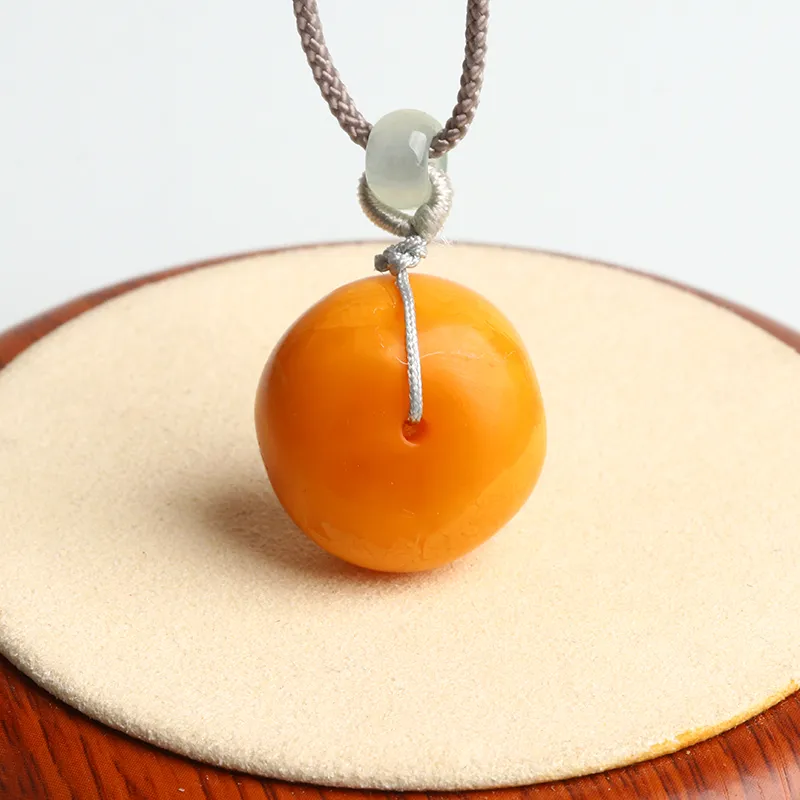Ou Said Jewelry Amber Beeswax Necklaces Unisex-1