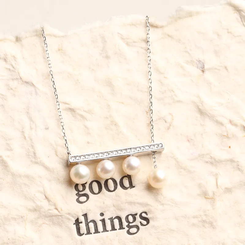 Oushuo Jewelry Freshwater Pearl Necklaces Women's-6