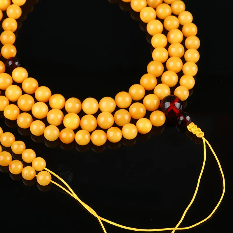 Oushuo Jewelry Amber Beeswax Bracelets Unisex-4