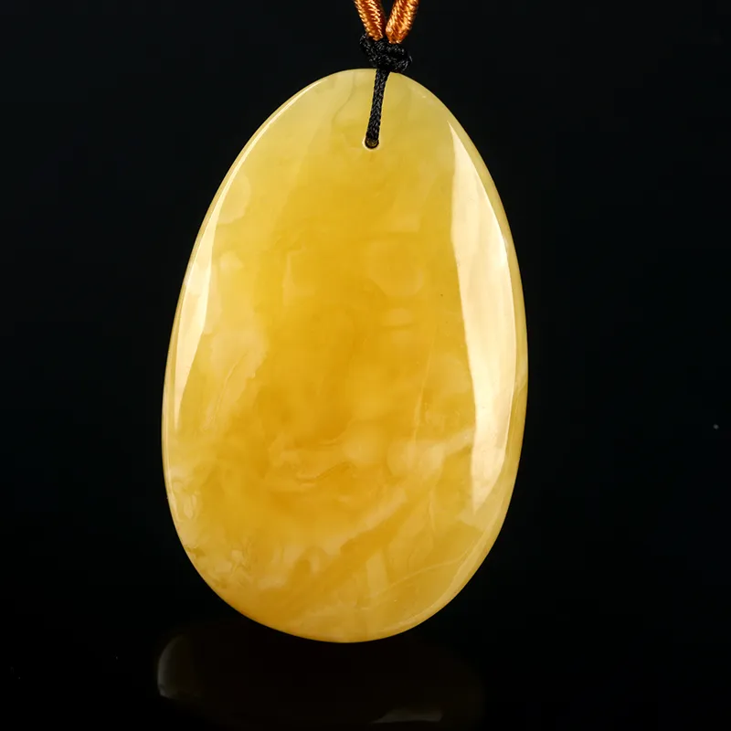 Ou Said Jewelry Amber Beeswax Necklaces Unisex-4