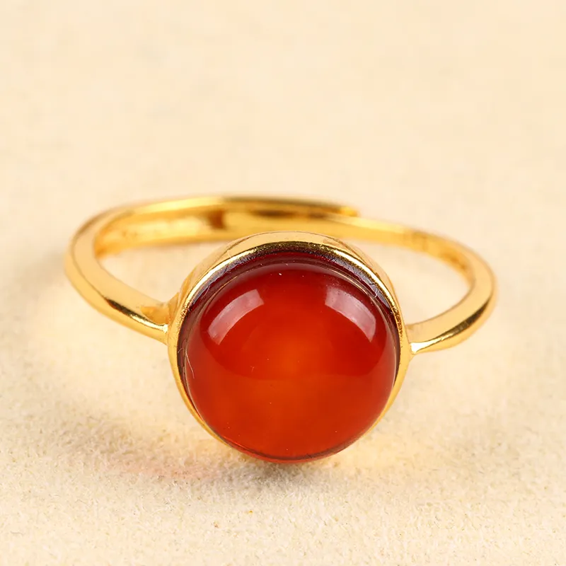 Ou Said Jewelry Amber Rings Unisex-1