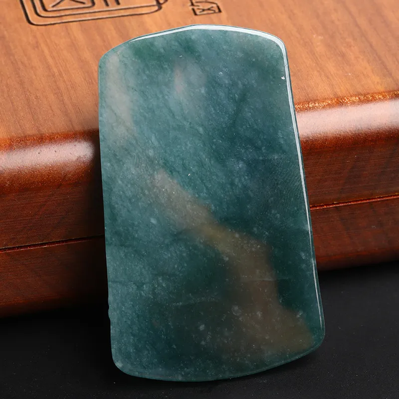 Oushuo Jewelry Ice Glutinous Jadeite Pendants Unisex-13