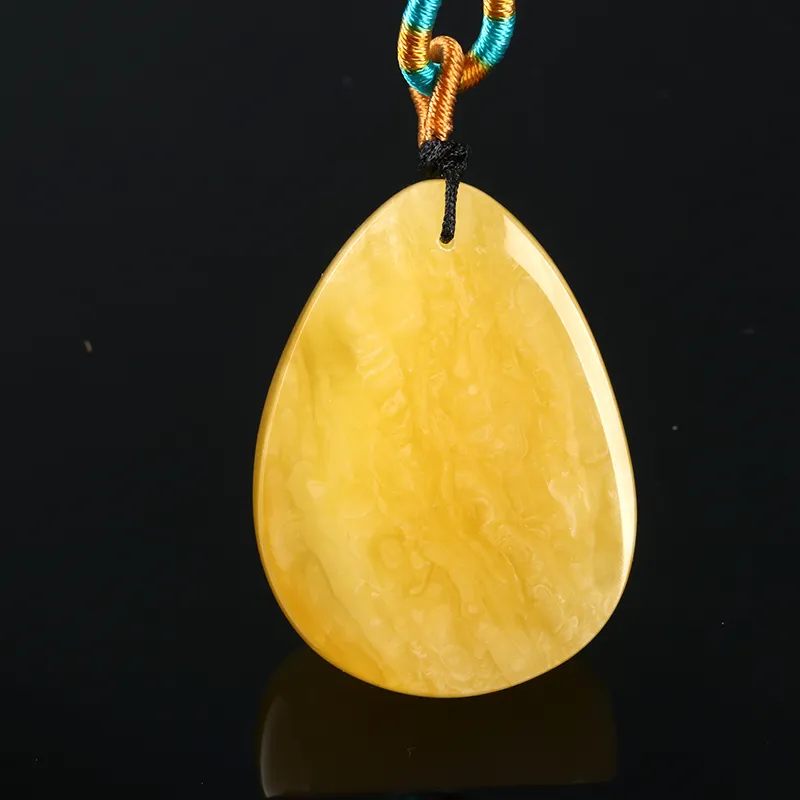 Ou Said Jewelry Amber Beeswax Necklaces Unisex-4