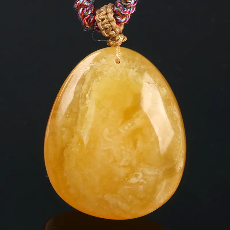 Ou Said Jewelry Amber Beeswax Necklaces Unisex-3