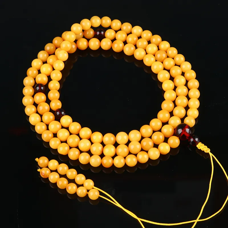 Oushuo Jewelry Amber Beeswax Bracelets Unisex-2