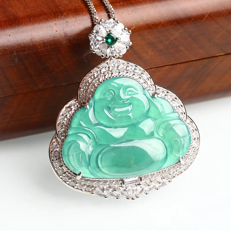 Oushuo Jewelry Ice Glutinous Necklaces Women's-3