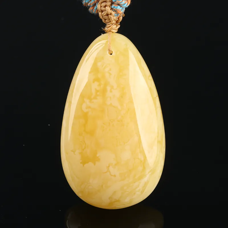 Ou Said Jewelry Amber Beeswax Necklaces Unisex-1