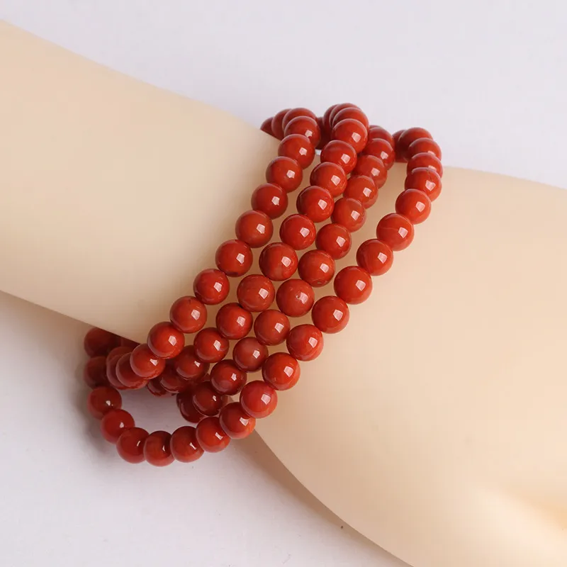Oushuo Jewelry Southern Red Agate Bracelets Unisex-1