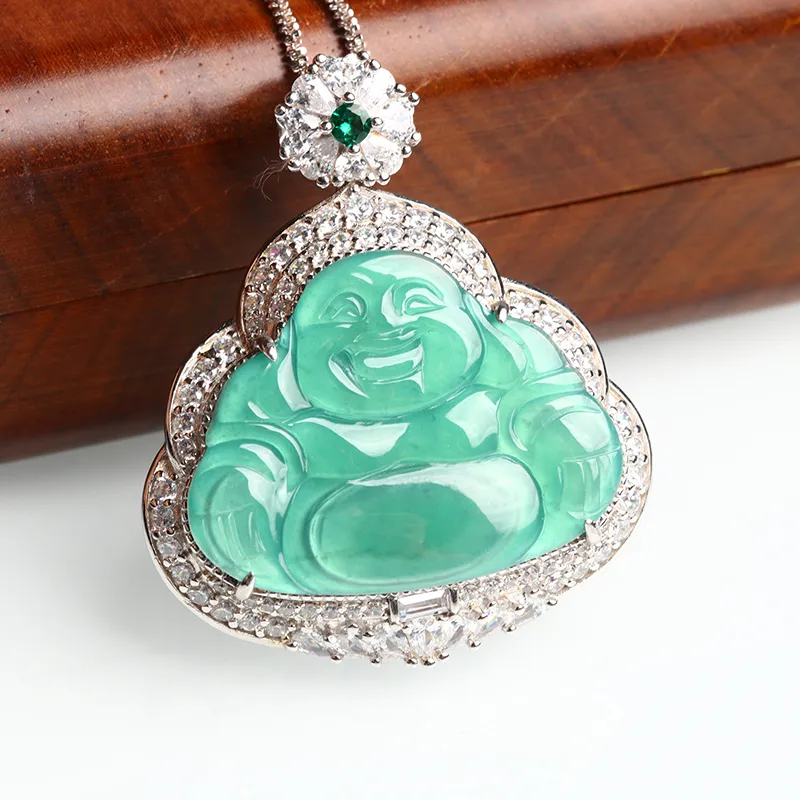 Oushuo Jewelry Ice Glutinous Necklaces Women's-1