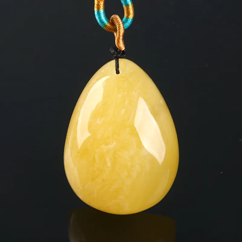 Ou Said Jewelry Amber Beeswax Necklaces Unisex-1