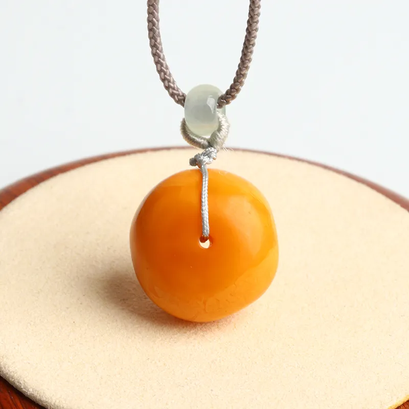 Ou Said Jewelry Amber Beeswax Necklaces Unisex-3