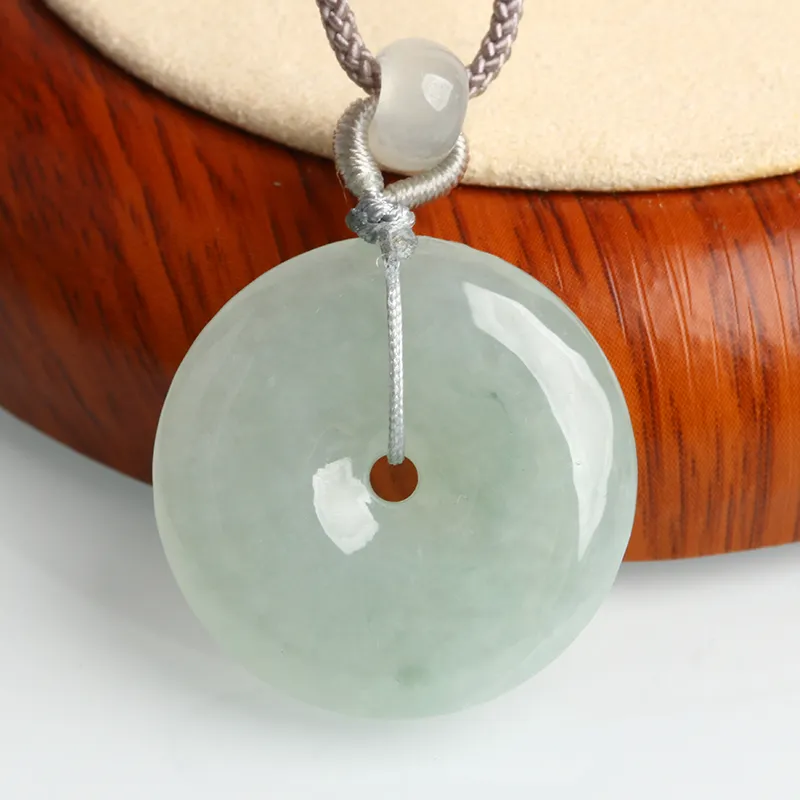 Ou Said Jewelry Ice Glutinous Jadeite Necklaces Unisex-4