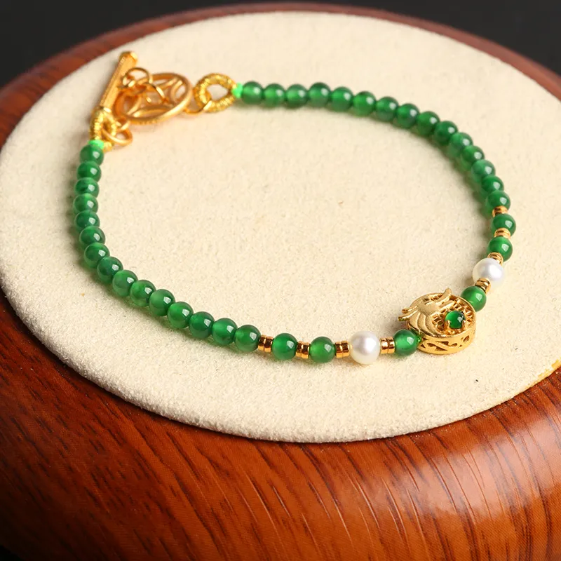 Oushuo Jewelry Ice Glutinous Jadeite Bracelets Women's-3