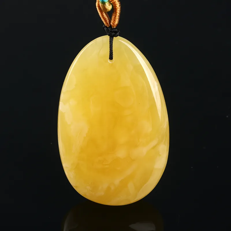 Ou Said Jewelry Amber Beeswax Necklaces Unisex-3