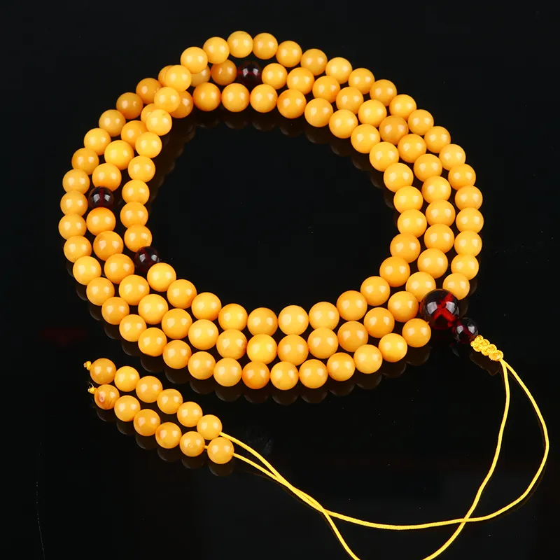 Oushuo Jewelry Amber Beeswax Bracelets Unisex-1