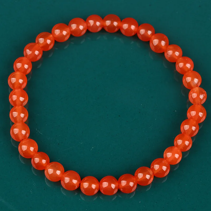 Oushuo Jewelry South Red Agate Bracelets Unisex-3