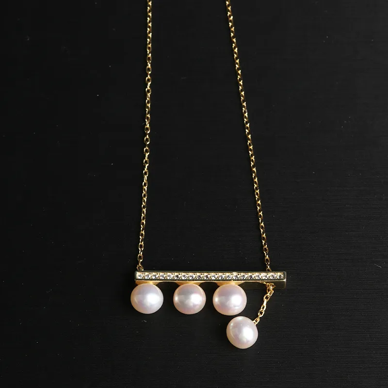 Oushuo Jewelry Freshwater Pearl Necklaces Women's-2
