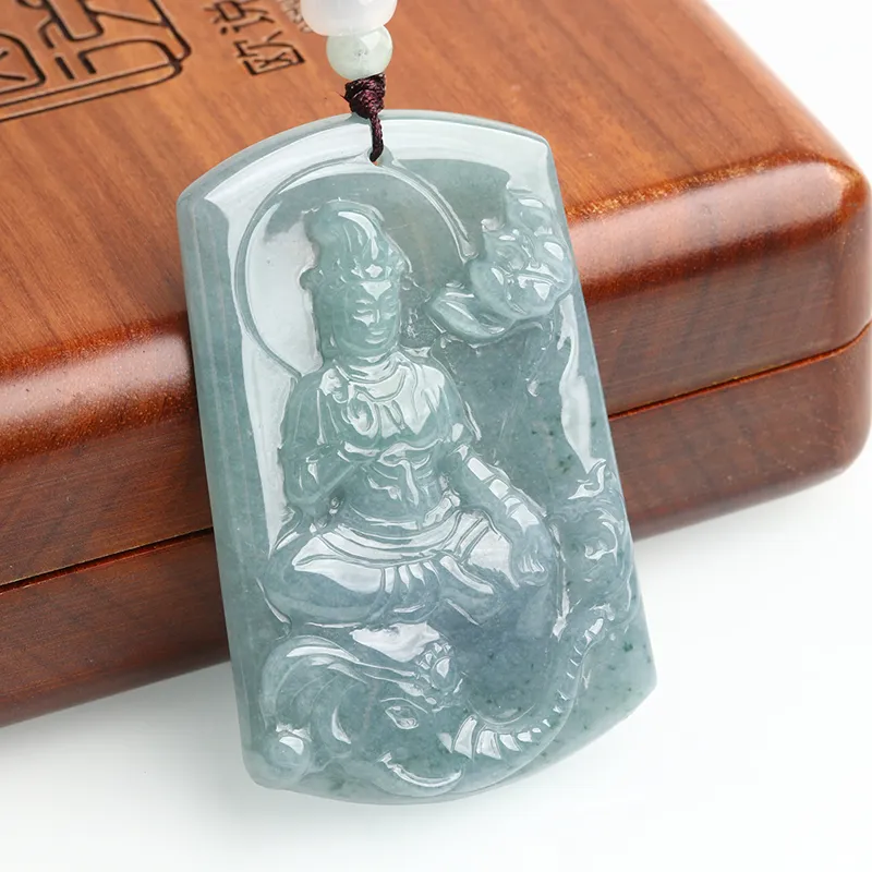 Oushuo Jewelry Ice Glutinous Jadeite Pendants Unisex-2